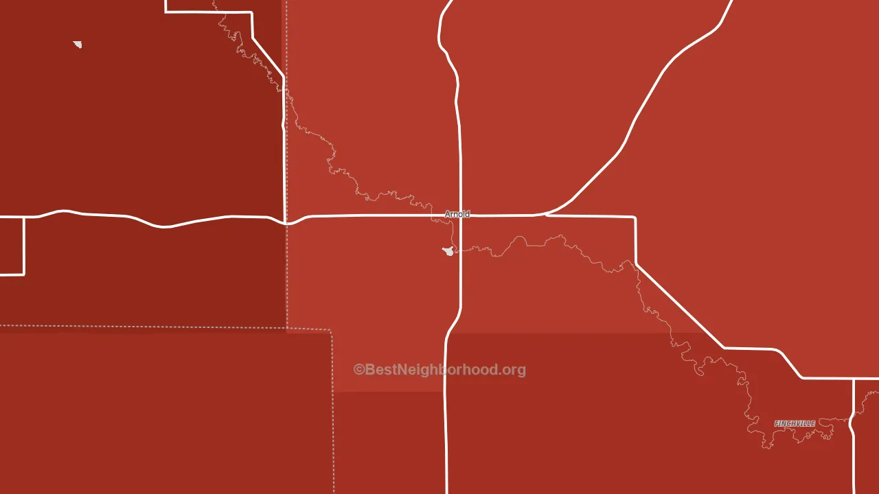 69120, NE block-group political-lean map