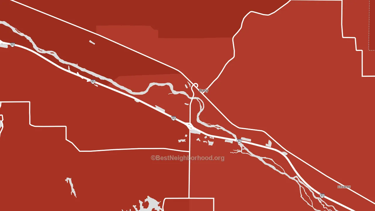 69123, NE block-group political-lean map