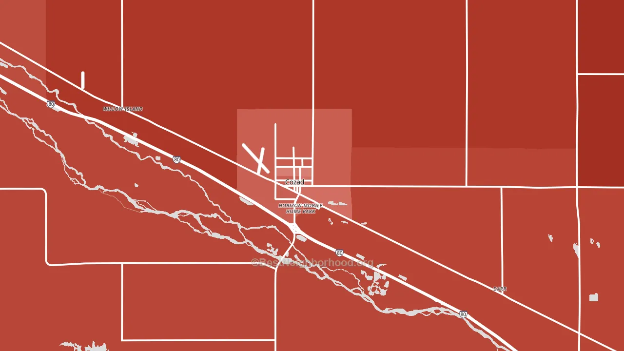 69130, NE block-group political-lean map