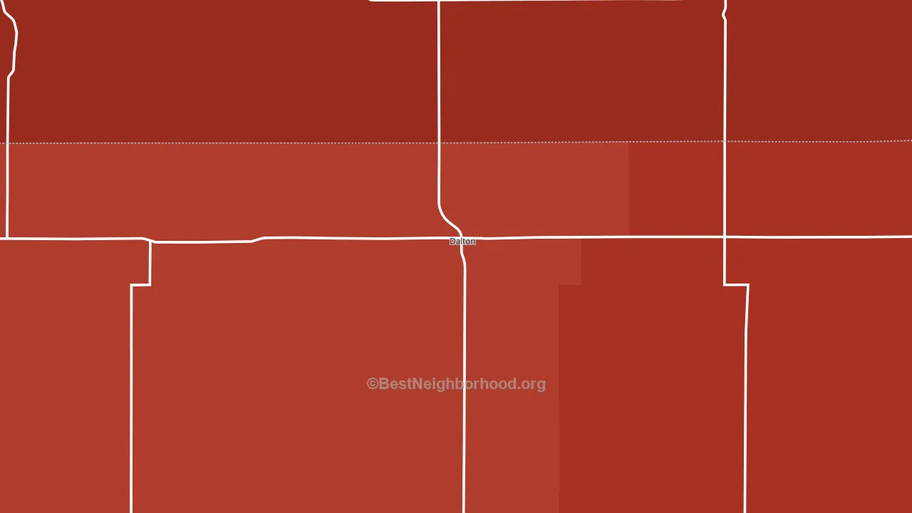 69131, NE block-group political-lean map
