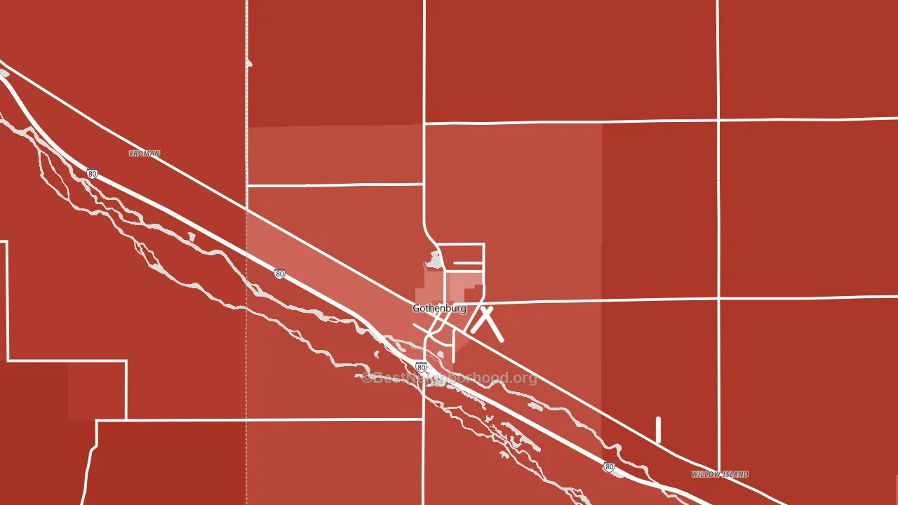 69138, NE block-group political-lean map