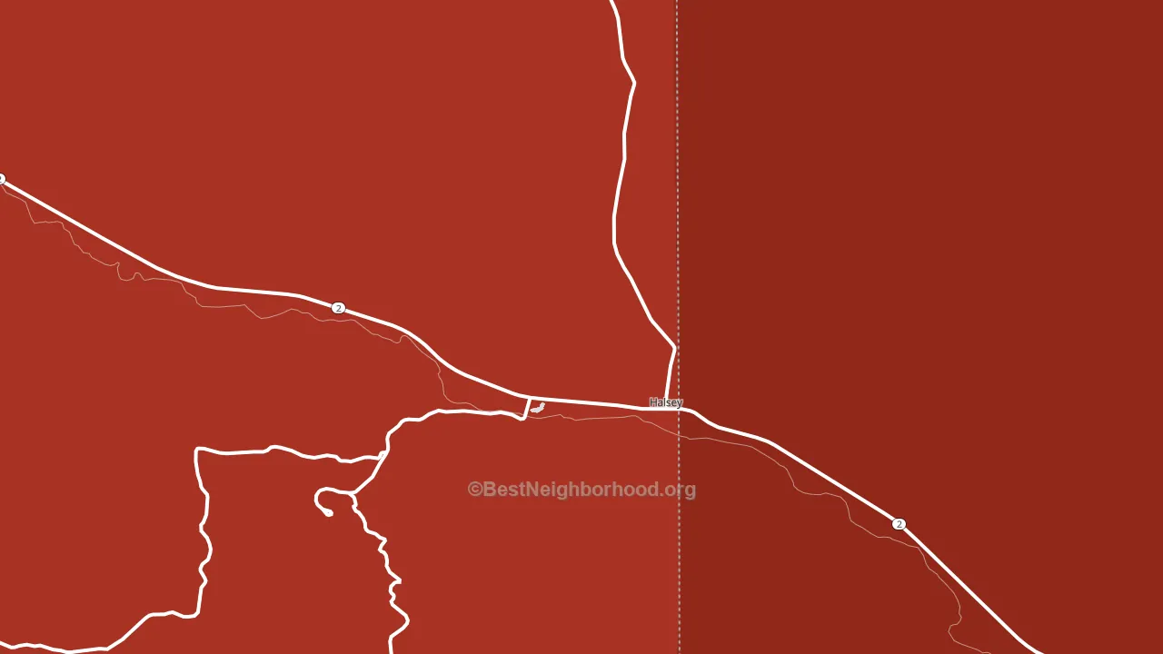 69142, NE block-group political-lean map