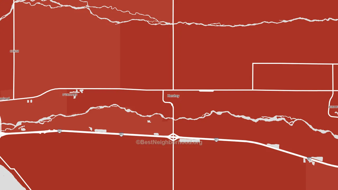 69143, NE block-group political-lean map