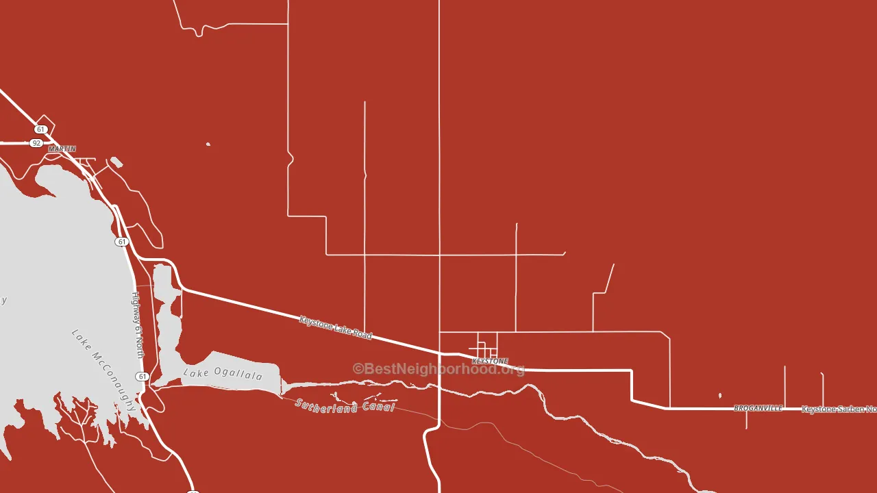 69144, NE block-group political-lean map