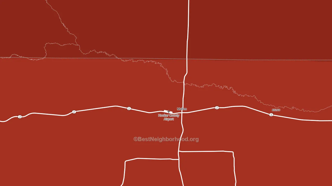 69152, NE block-group political-lean map