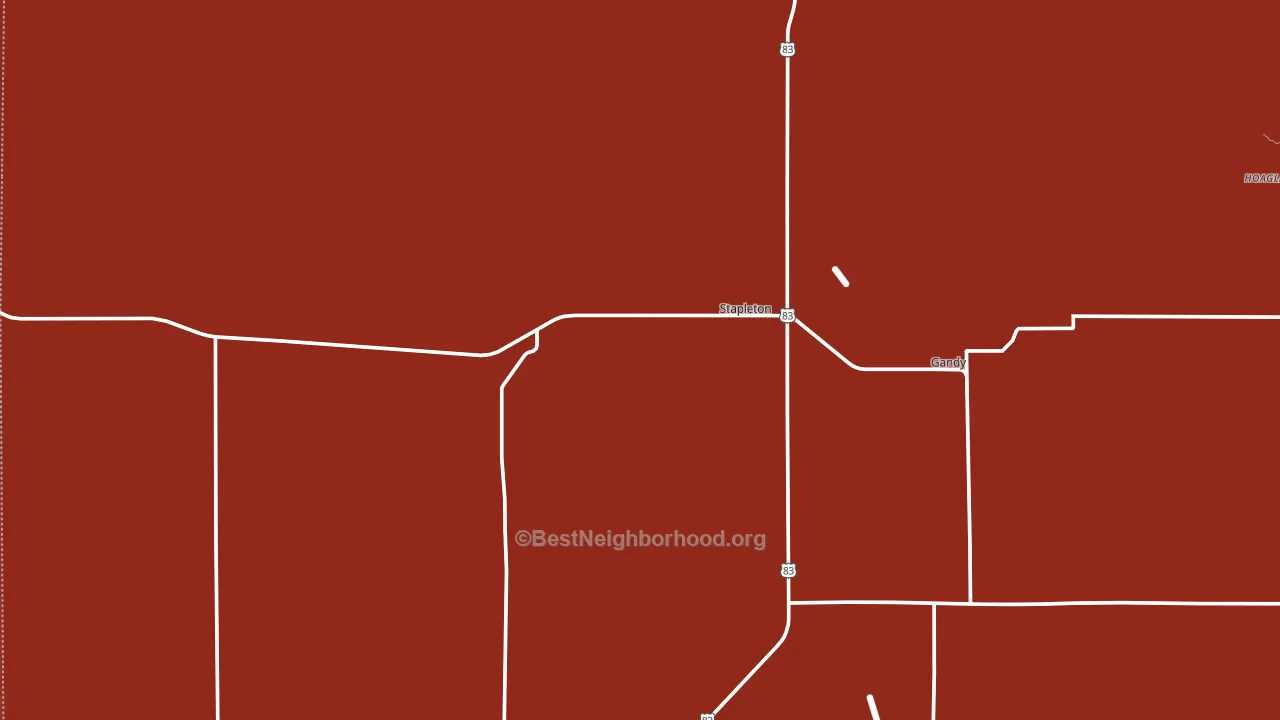 69163, NE block-group political-lean map