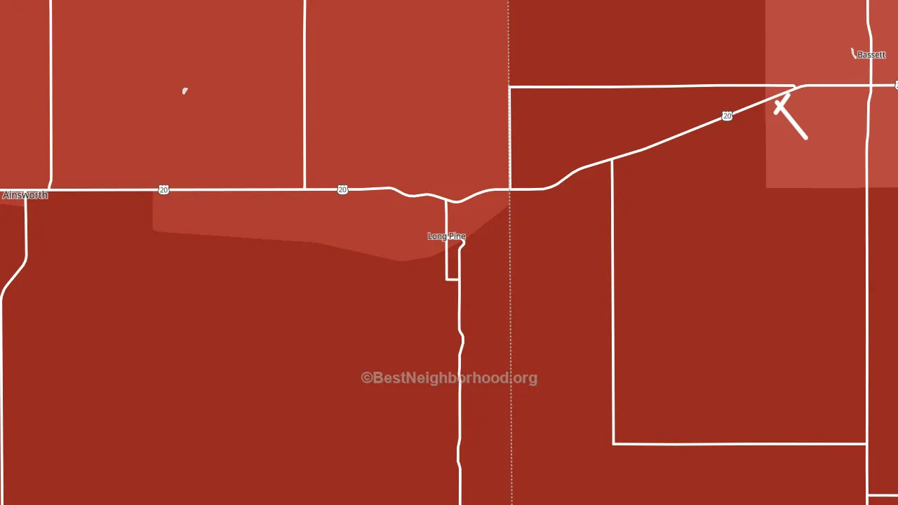 69217, NE block-group political-lean map