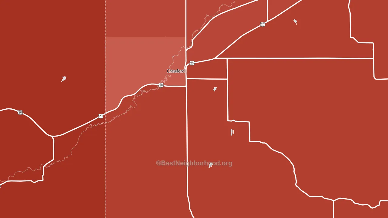 69339, NE block-group political-lean map