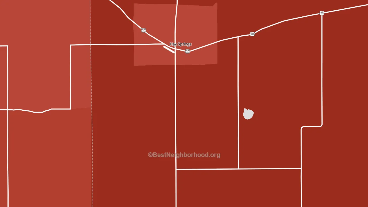 69347, NE block-group political-lean map