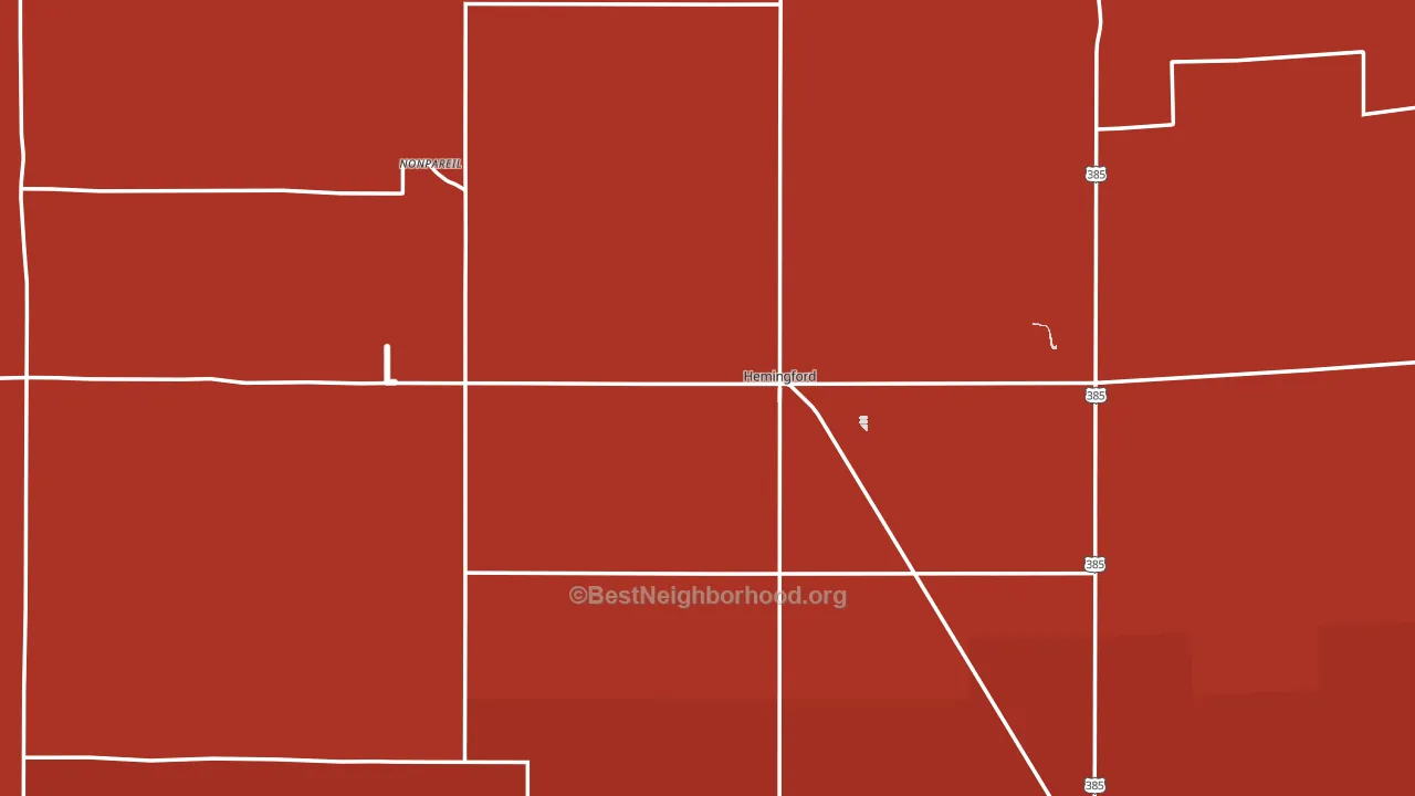 69348, NE block-group political-lean map