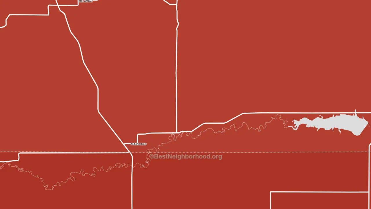 69354, NE block-group political-lean map