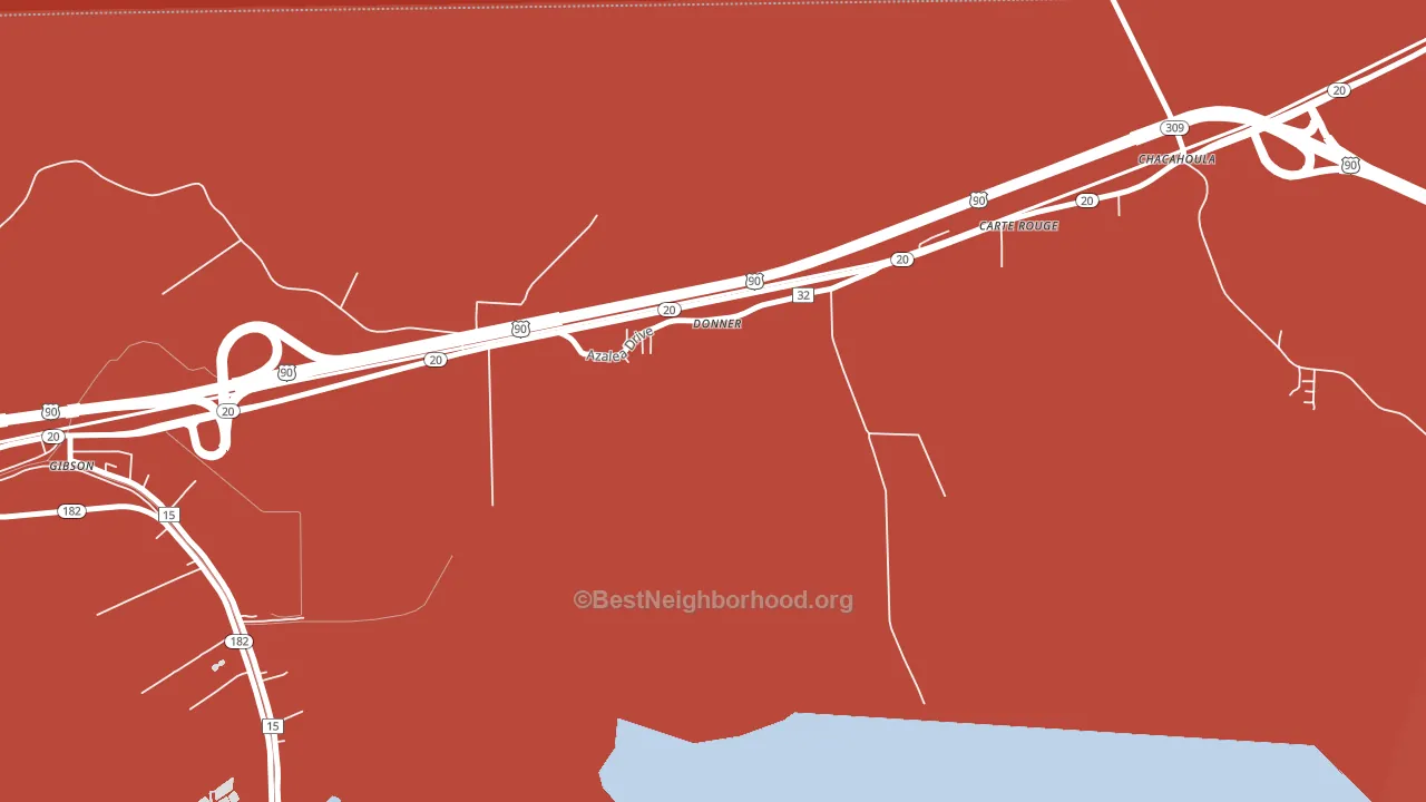 70352, LA block-group political-lean map