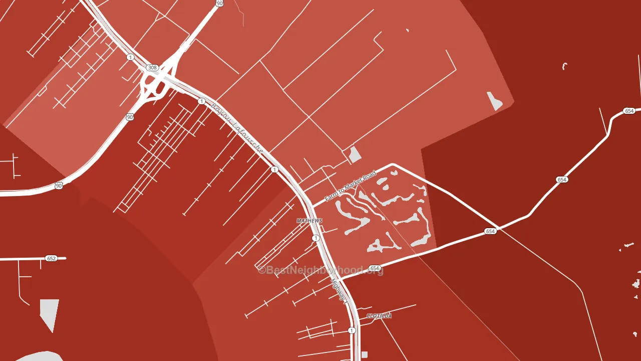 70375, LA block-group political-lean map