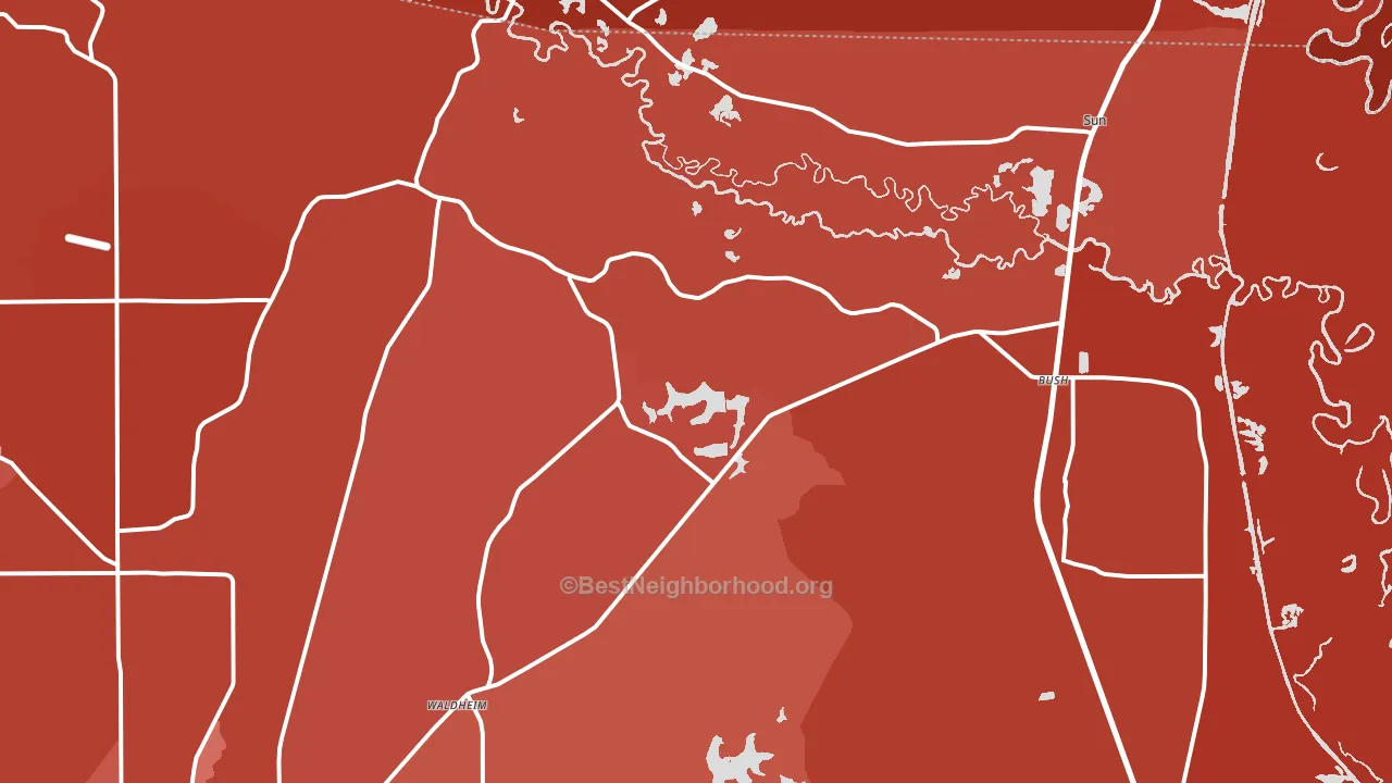 70431, LA block-group political-lean map