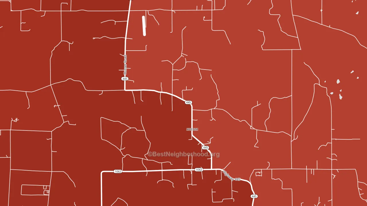70442, LA block-group political-lean map
