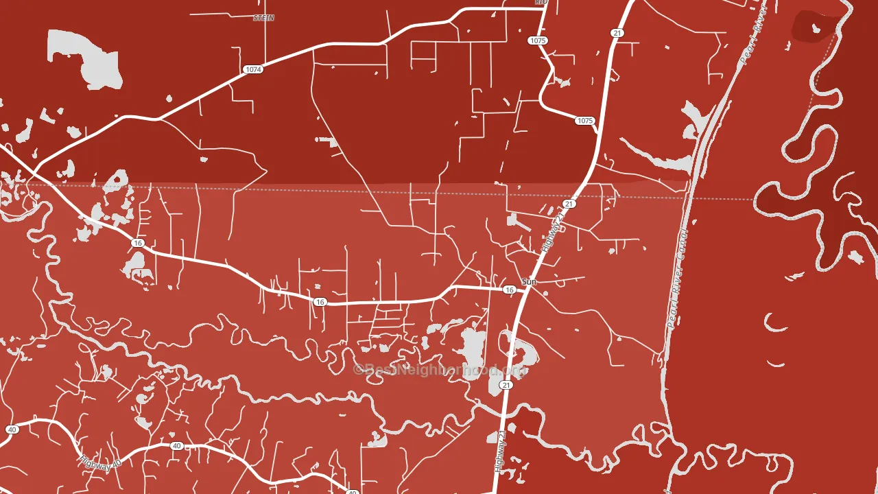 70463, LA block-group political-lean map