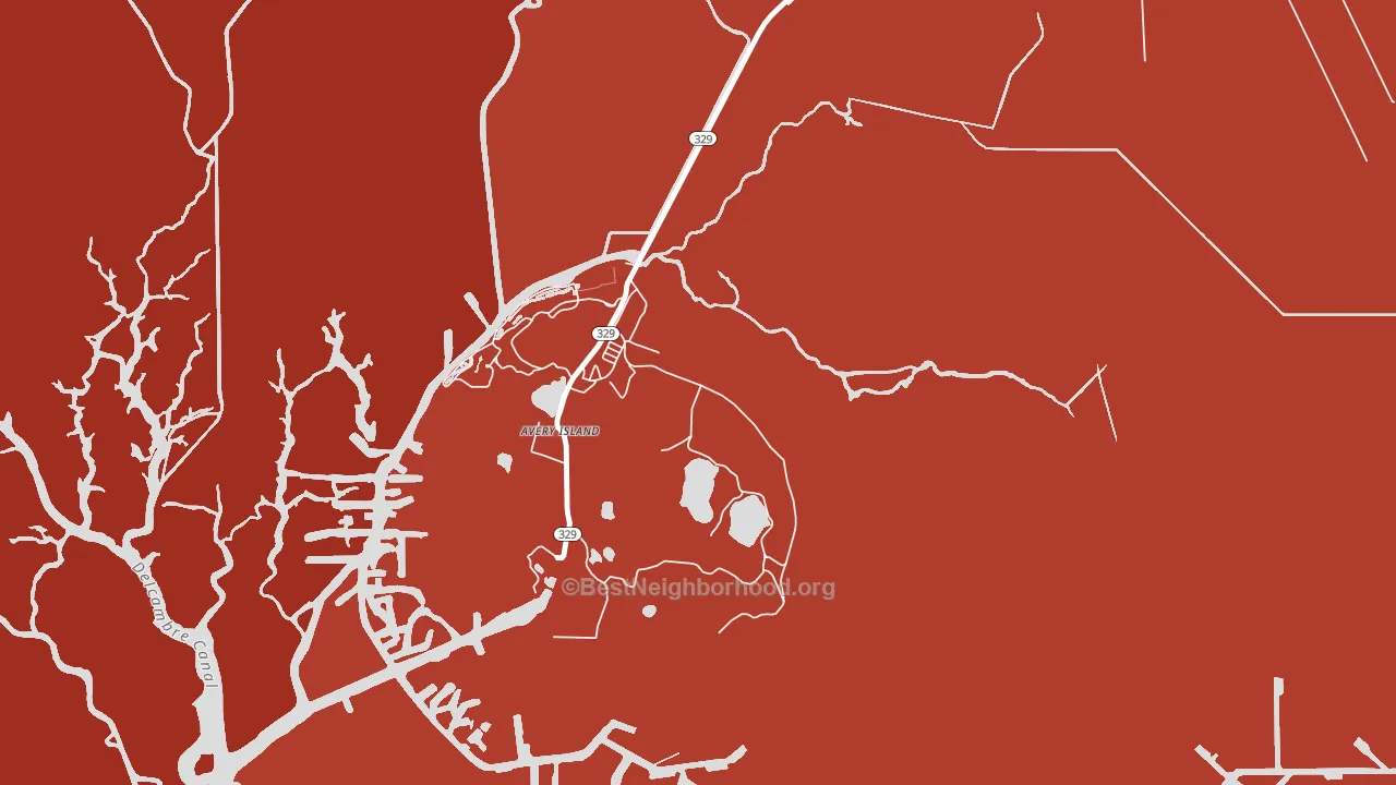 70513, LA block-group political-lean map