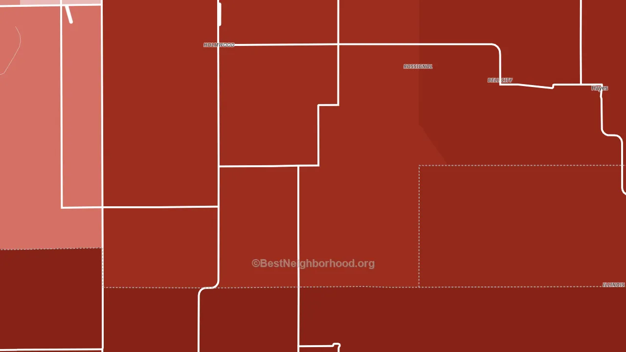 70630, LA block-group political-lean map