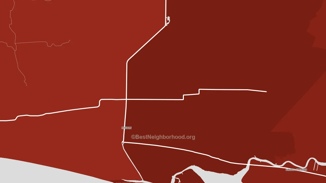 70632, LA block-group political-lean map
