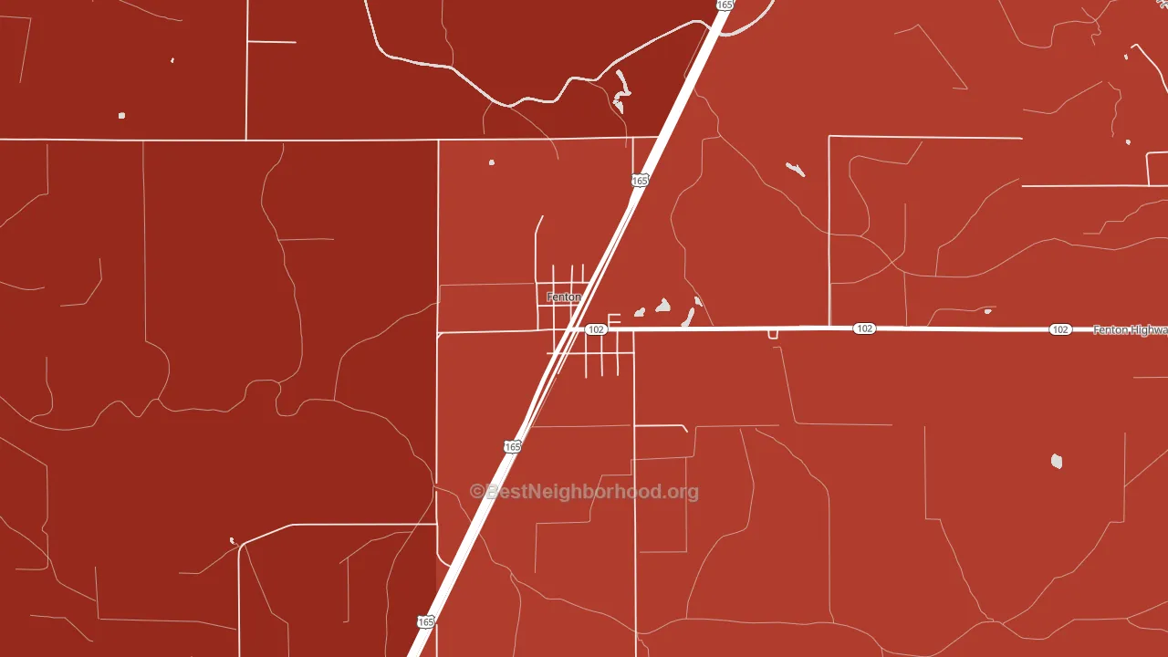 70640, LA block-group political-lean map