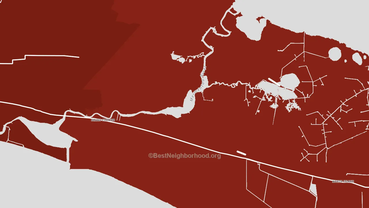 70643, LA block-group political-lean map