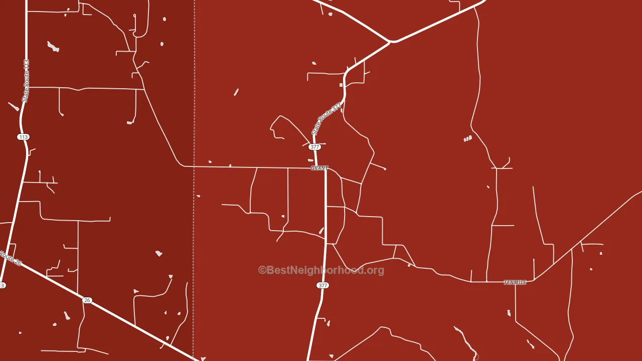 70644, LA block-group political-lean map