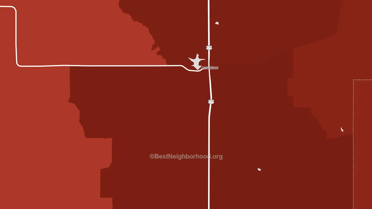 70652, LA block-group political-lean map