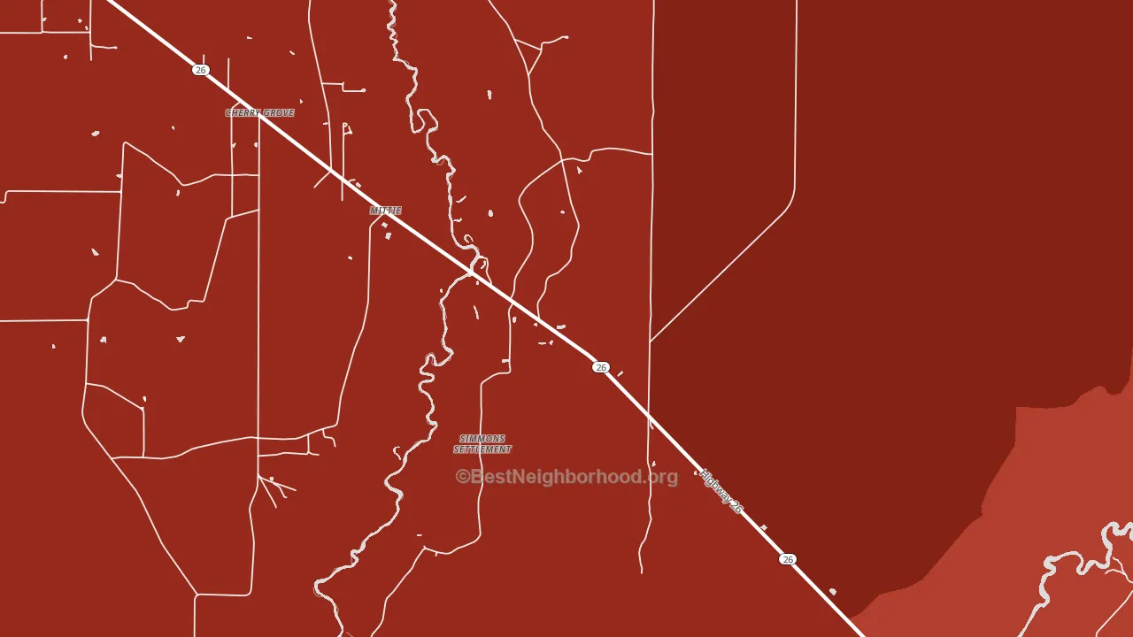 70654, LA block-group political-lean map