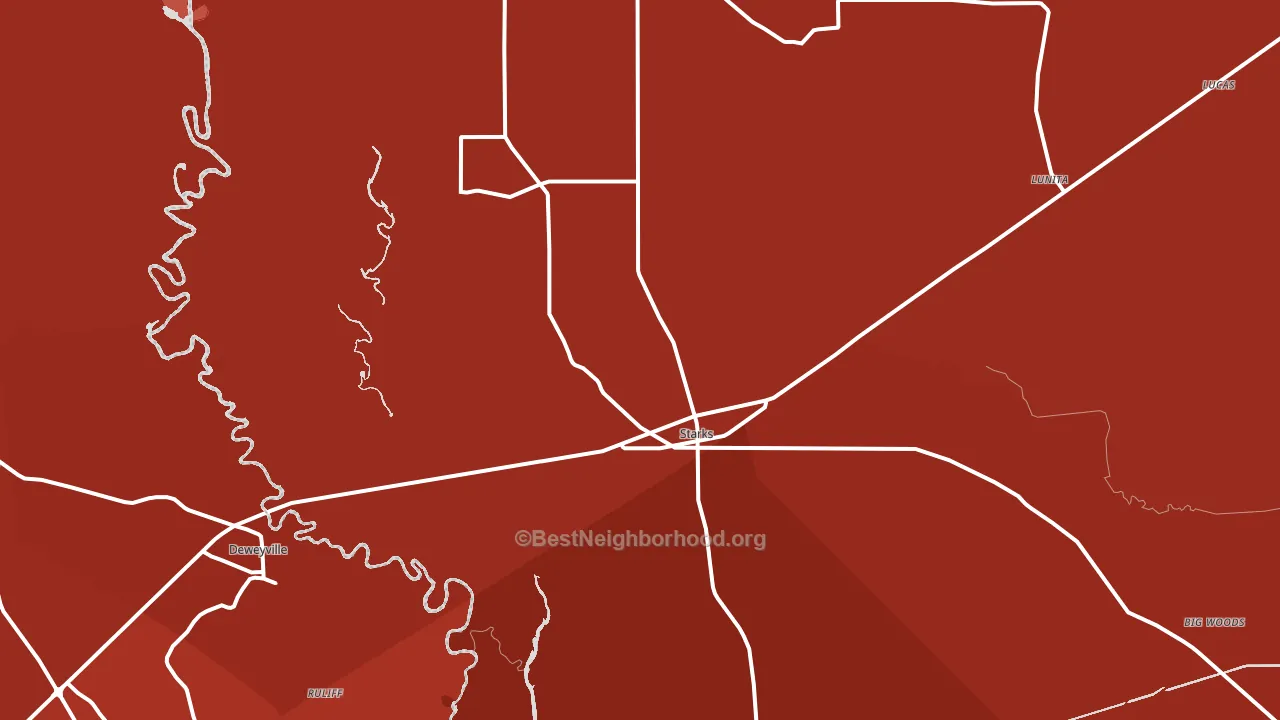 70661, LA block-group political-lean map