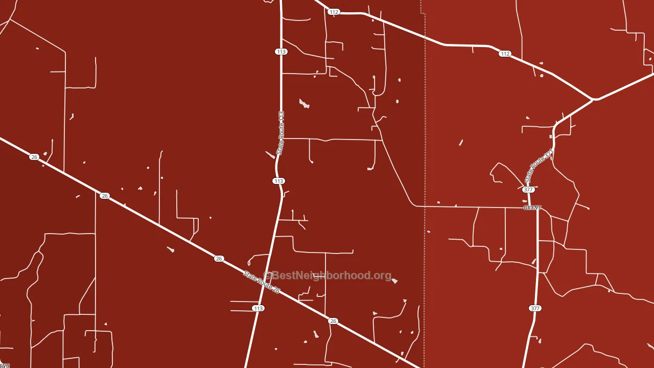 70662, LA block-group political-lean map