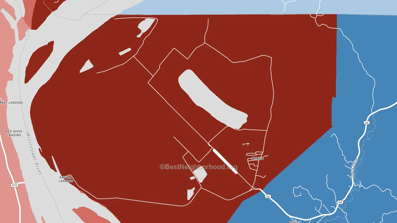 70712, LA block-group political-lean map
