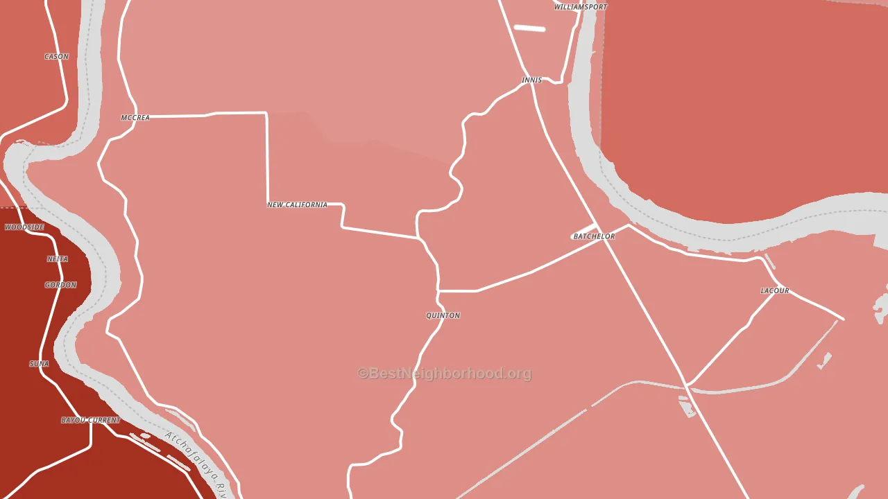70715, LA block-group political-lean map