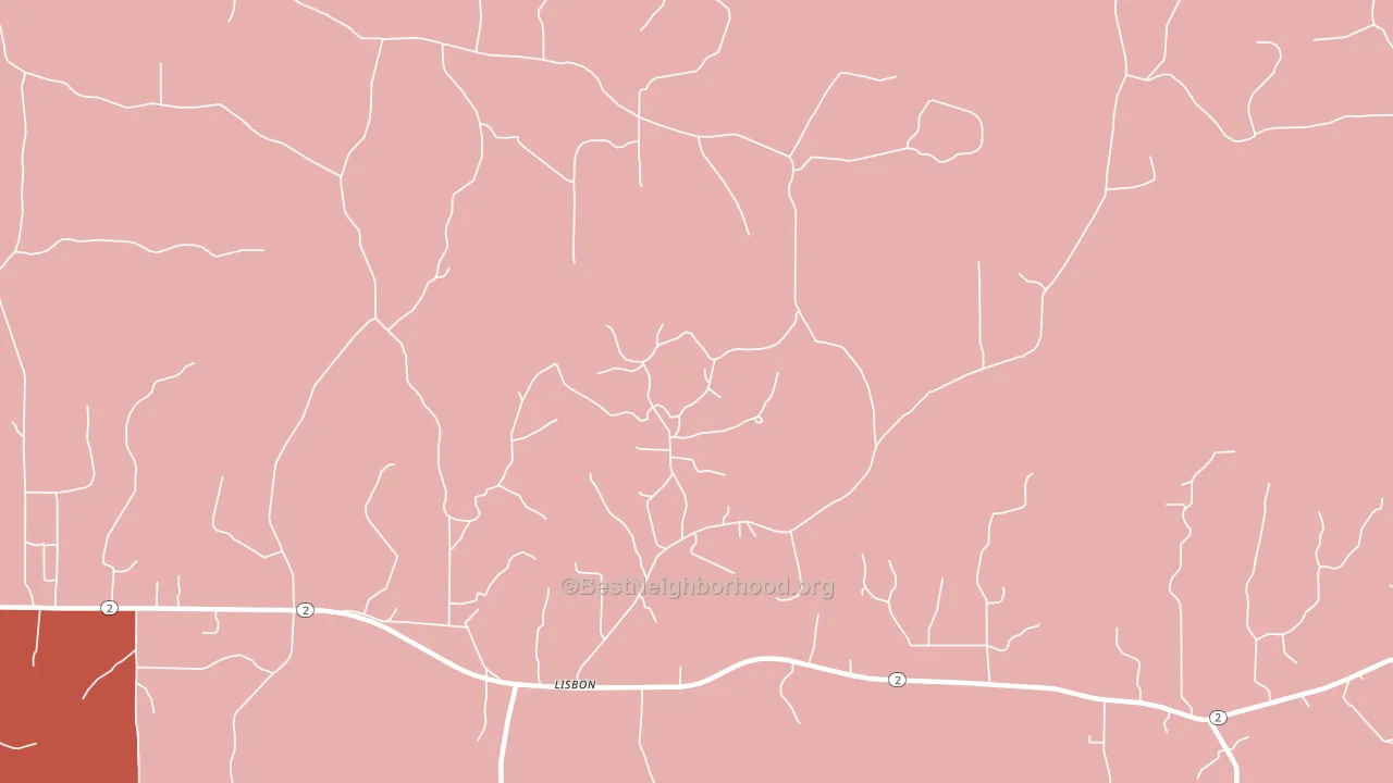 71048, LA block-group political-lean map