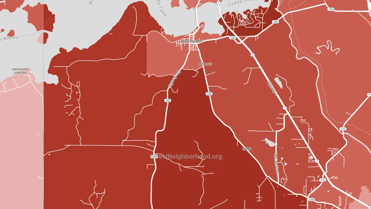 71060, LA block-group political-lean map