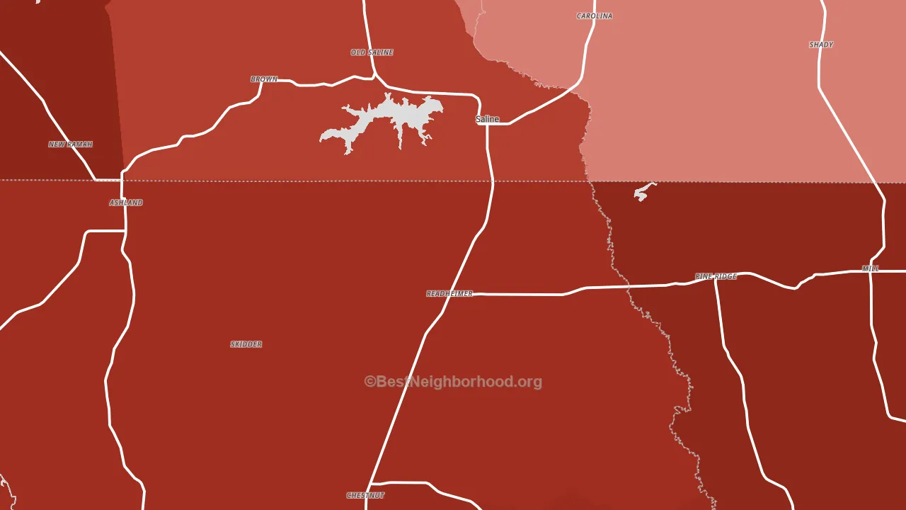 71070, LA block-group political-lean map