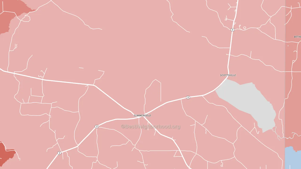 71079, LA block-group political-lean map