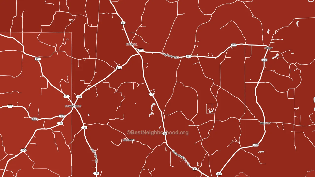 71234, LA block-group political-lean map