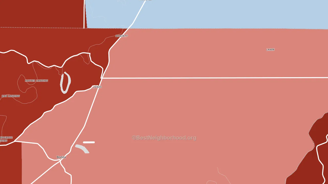 71250, LA block-group political-lean map