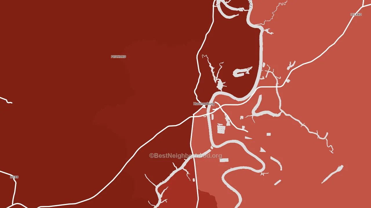 71340, LA block-group political-lean map