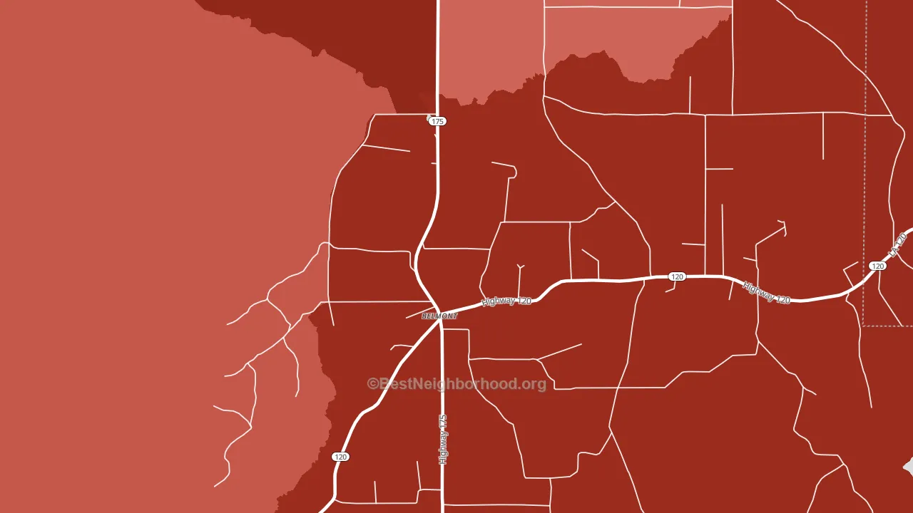 71406, LA block-group political-lean map