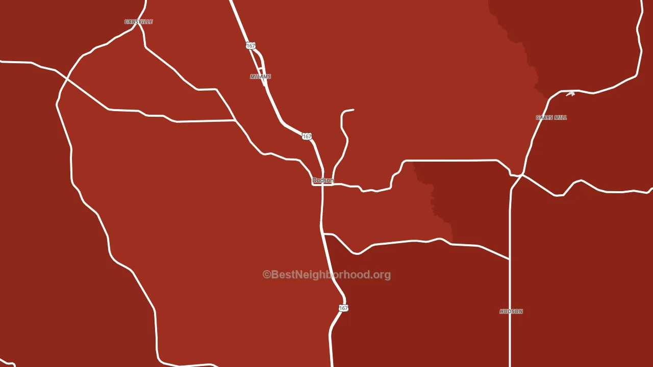 71422, LA block-group political-lean map