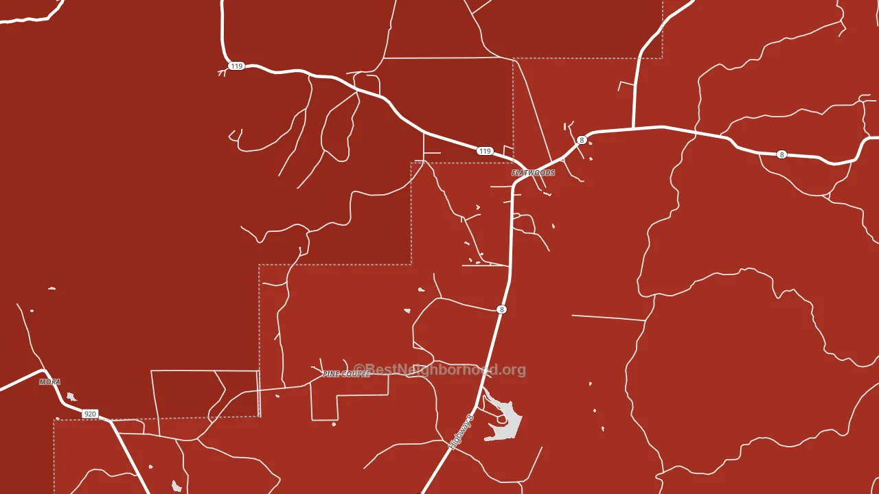 71427, LA block-group political-lean map