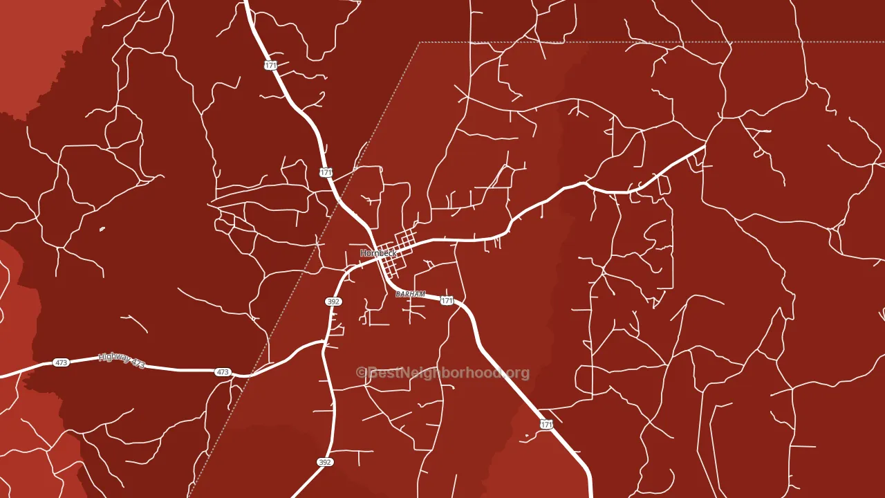 71439, LA block-group political-lean map