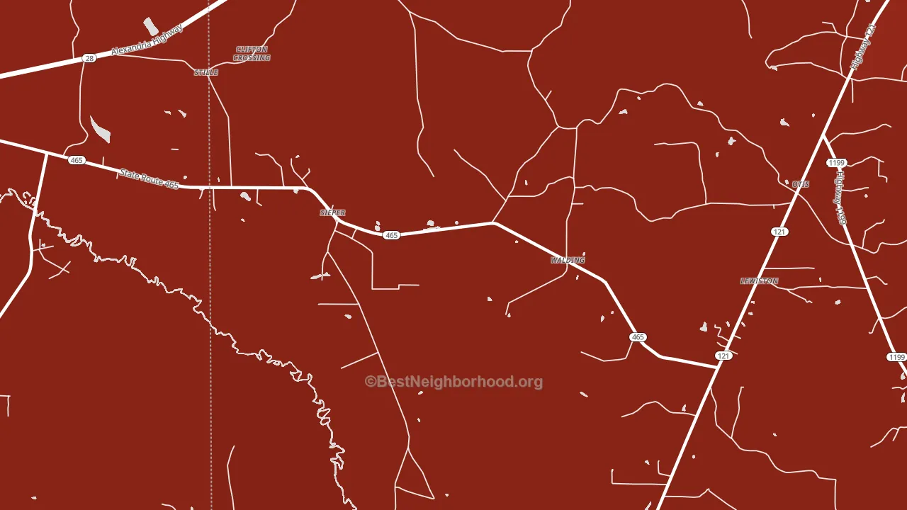 71472, LA block-group political-lean map
