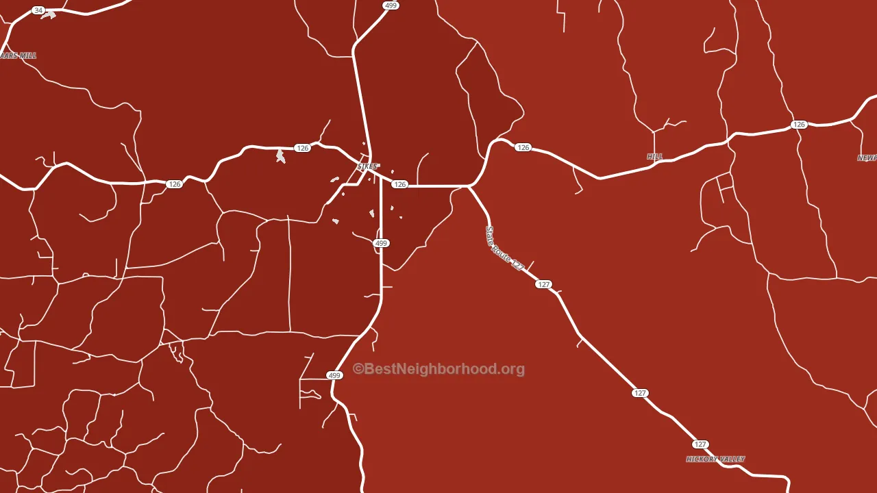 71473, LA block-group political-lean map
