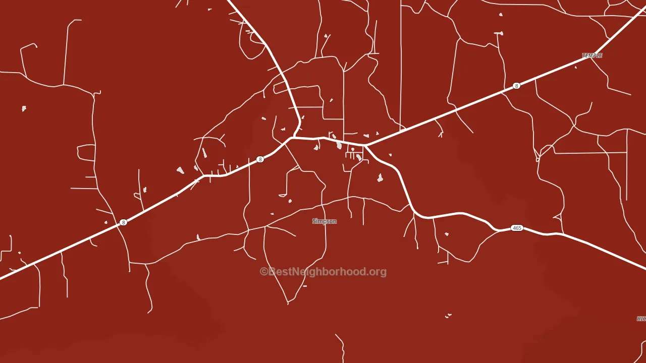 71474, LA block-group political-lean map