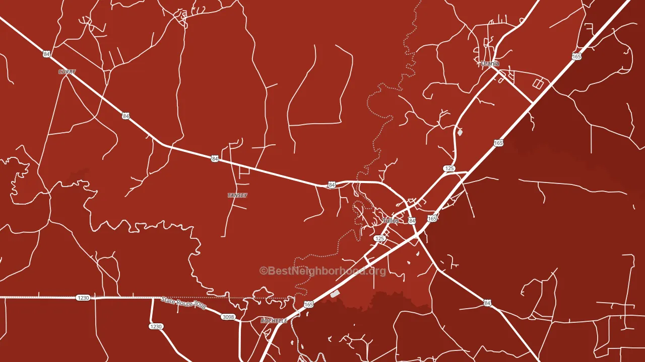 71479, LA block-group political-lean map