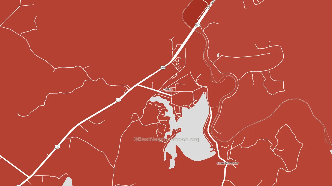 71724, AR block-group political-lean map