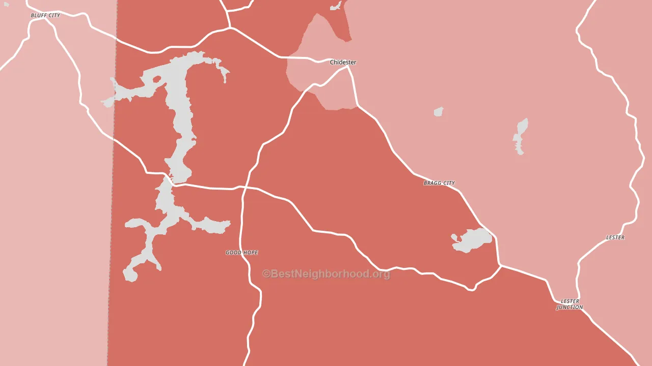 71726, AR block-group political-lean map