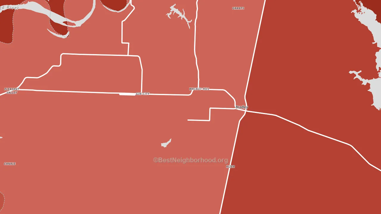 71826, AR block-group political-lean map